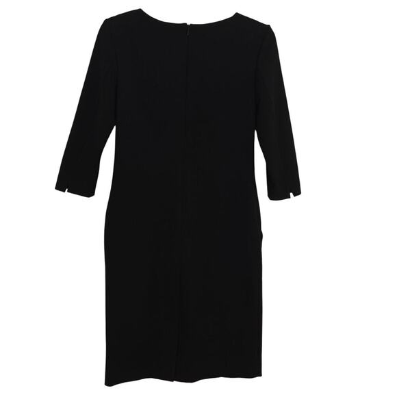 MM Lafleur Etsuko Dress Size 0 Black WonderTex Stretch Pockets 3/4 Sleeve Career - Picture 5 of 9
